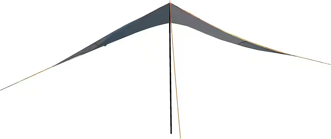 PORTAL OUTDOOR Sonnensegel Mesa grau orange Markise 350x350x220 cm