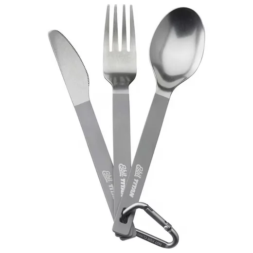 ESBIT Titan Besteckset 3-teilig mit Karabiner und Tasche