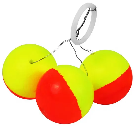 FTM Trout Pilotposen Forelle rund orange gelb 3er Set