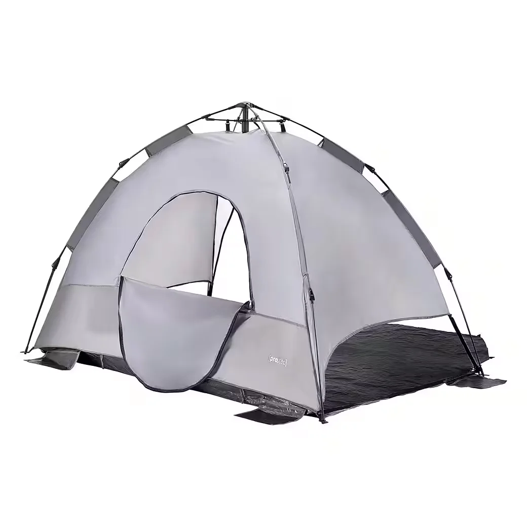 PRO.TEC Strandmuschel Pop Up Strandzelt Windschutz