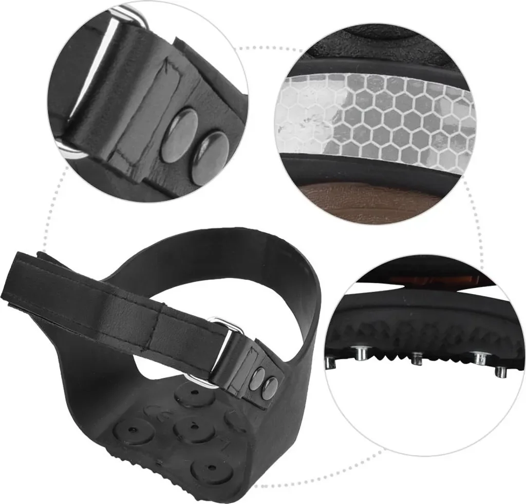 Gistuch Schuhspikes 5-Zahn Anti-Rutsch Steigeisen XL 43-45 Wandern