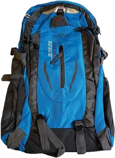 PROVANCE Rucksack 45L Reiserucksack Wanderrucksack schwarz rot blau