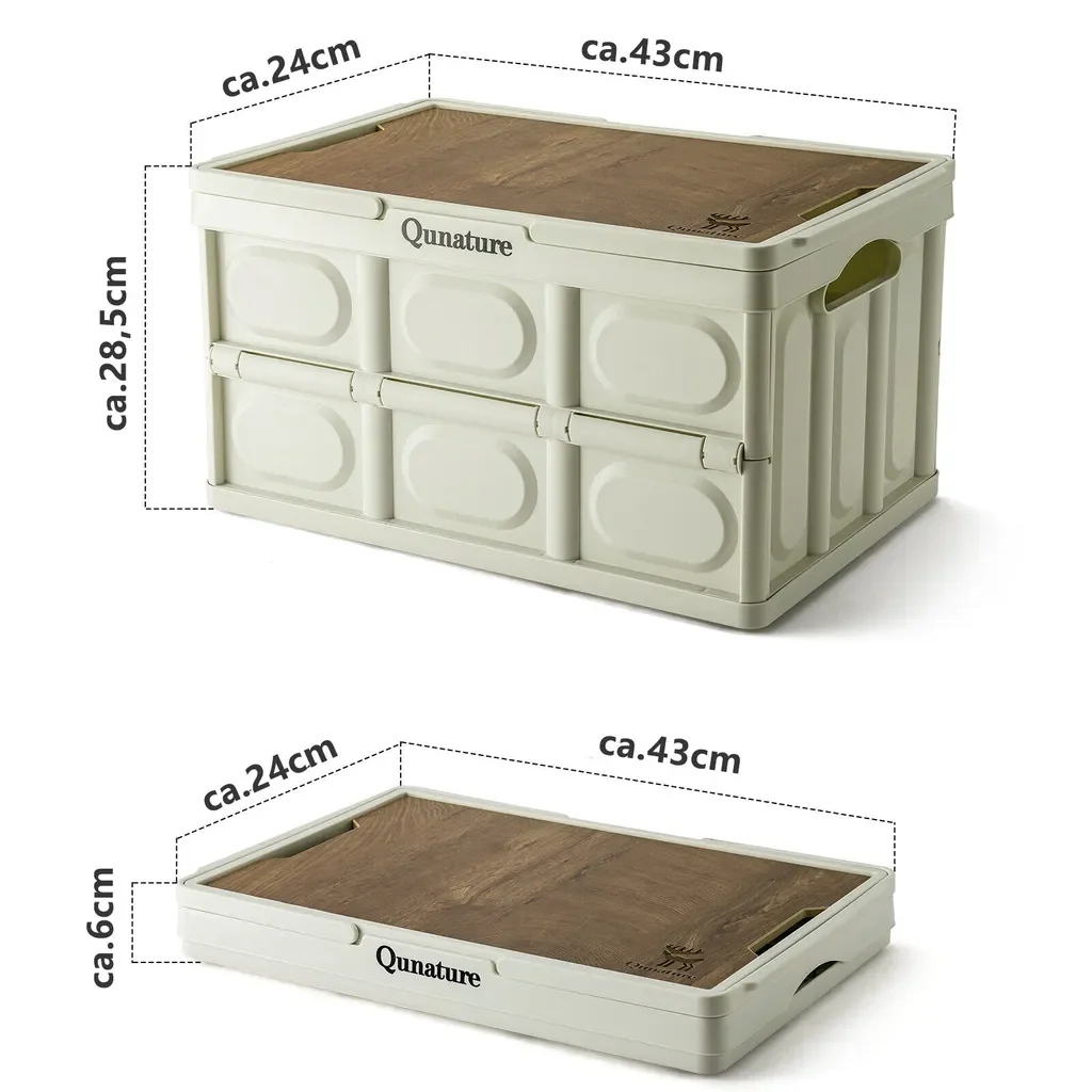 ROCKBROS Qunature Klappbox 30L mit Deckel und Griff Campingbox