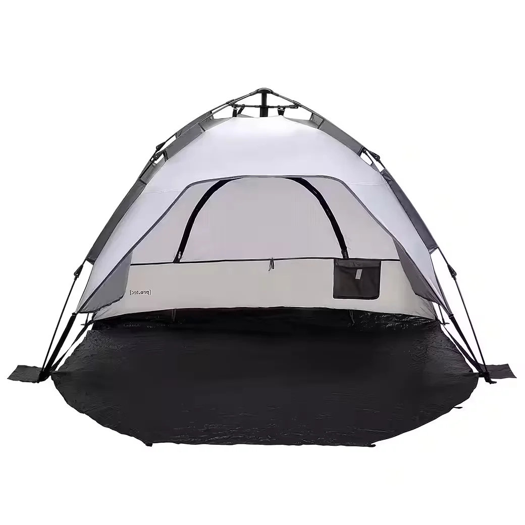 PRO.TEC Strandmuschel Pop Up Strandzelt Windschutz