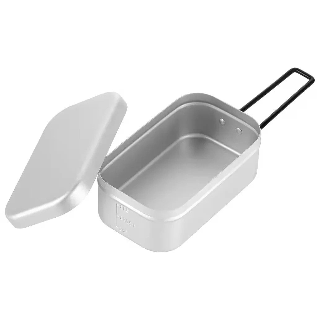 NILS CAMP Aluminium Lunchbox 800 ml Camping Kochen Aufbewahren