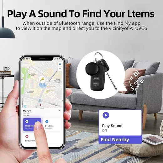 PEDETE Bluetooth GPS Tracker 4er Pack Schlüsselfinder Android iOS