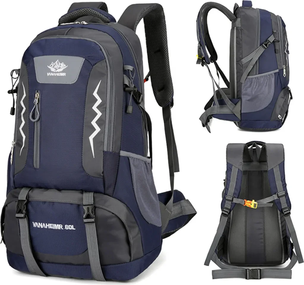 KKmoon Wanderrucksack 60L wasserabweisend Camping Trekking Reisen