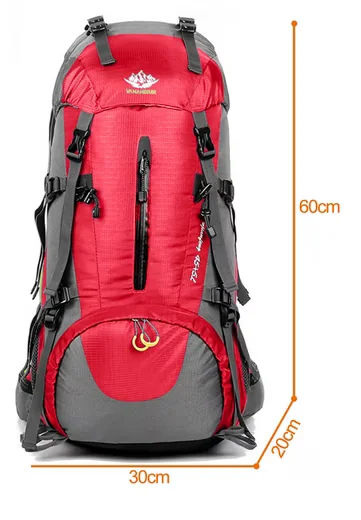 RAIKOU Wanderrucksack 50L wasserdicht Trekkingrucksack ultraleicht