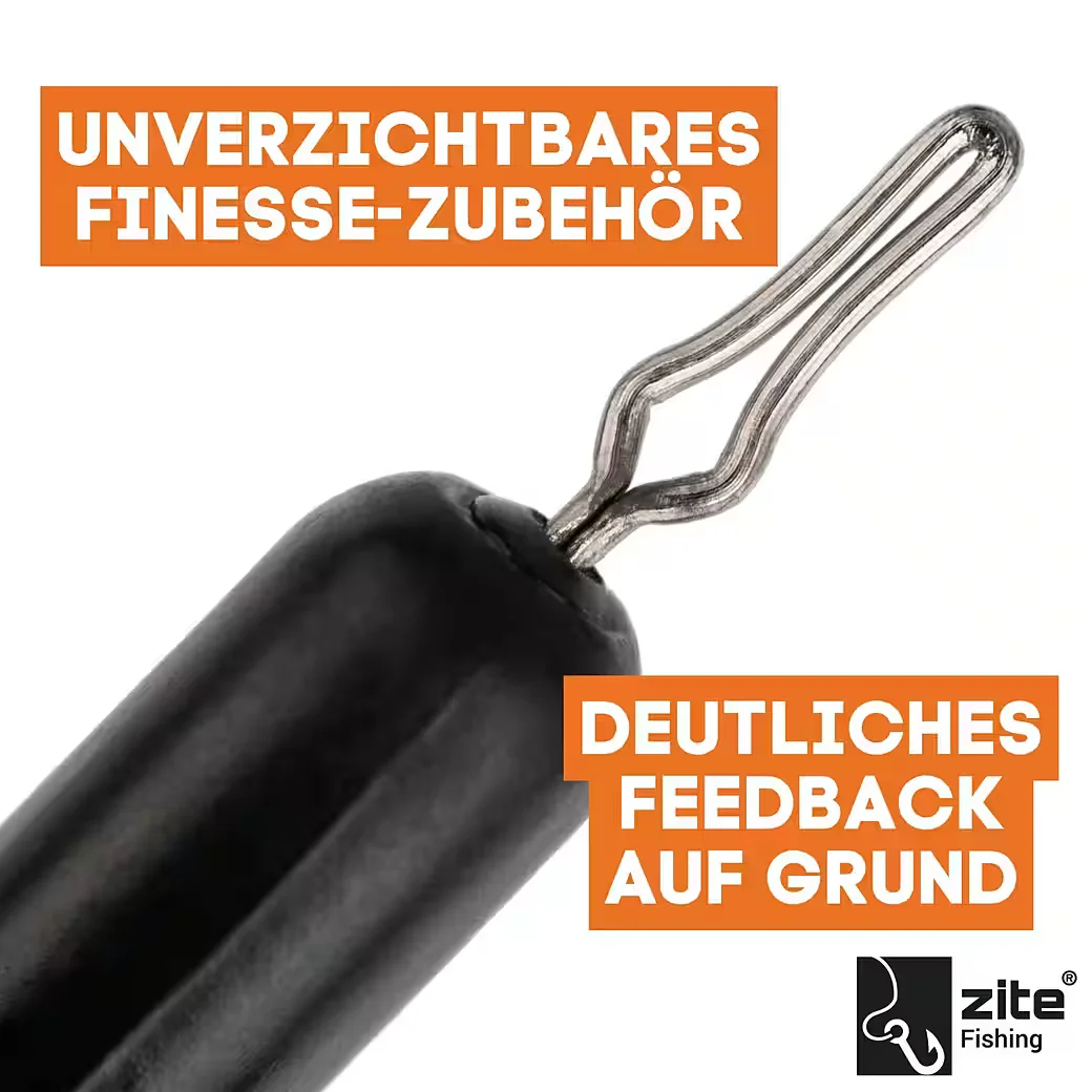ZITE Tungsten Drop Shot Angelgewichte 3,5-14 g Stabform beschichtet