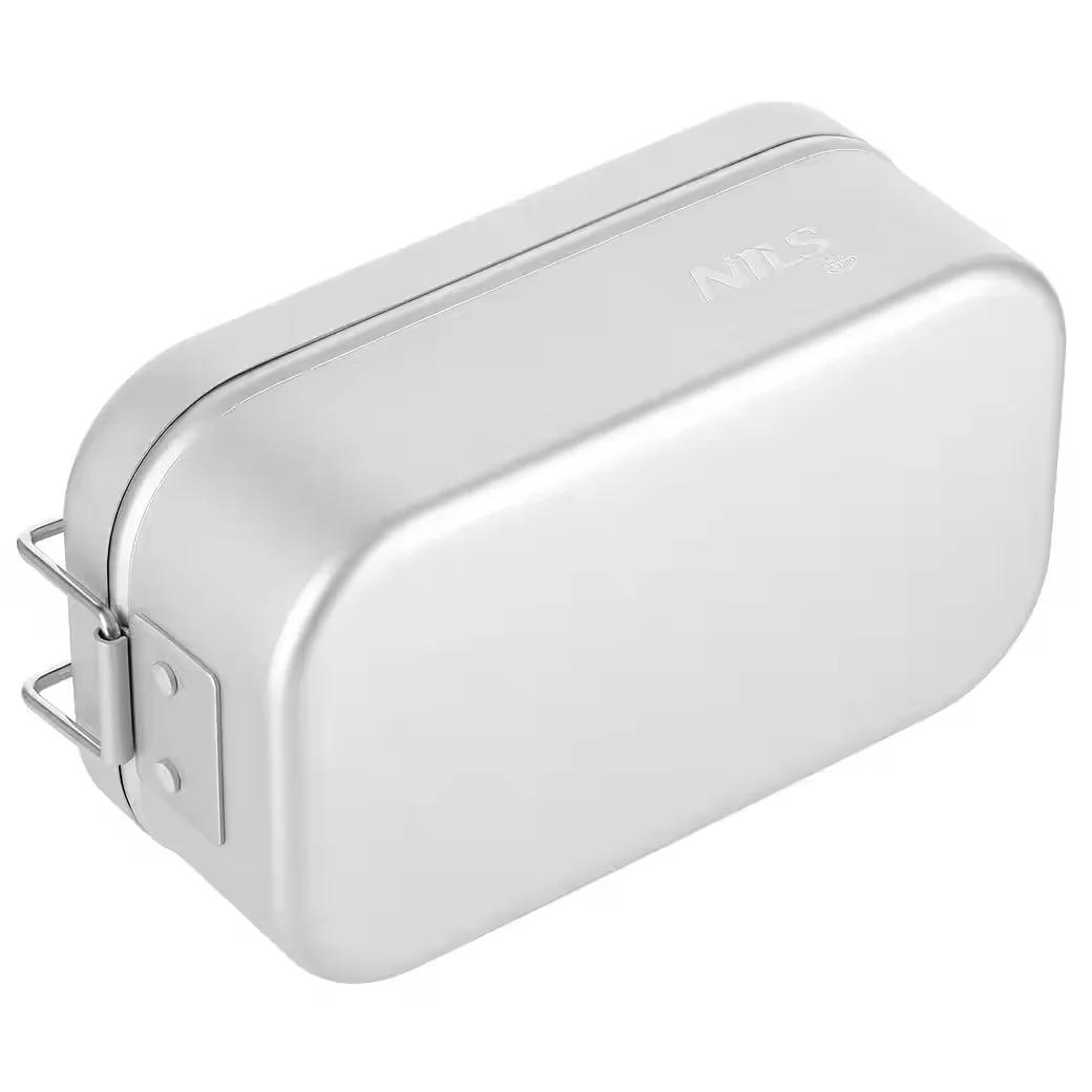 NILS CAMP Aluminium Lunchbox 800 ml Camping Kochen Aufbewahren