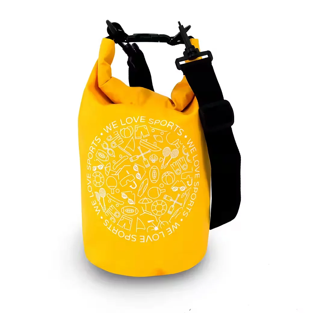 FASPORTS Aquino Drybag wasserdicht Gelb Seesack Packsack mit Tragegurt