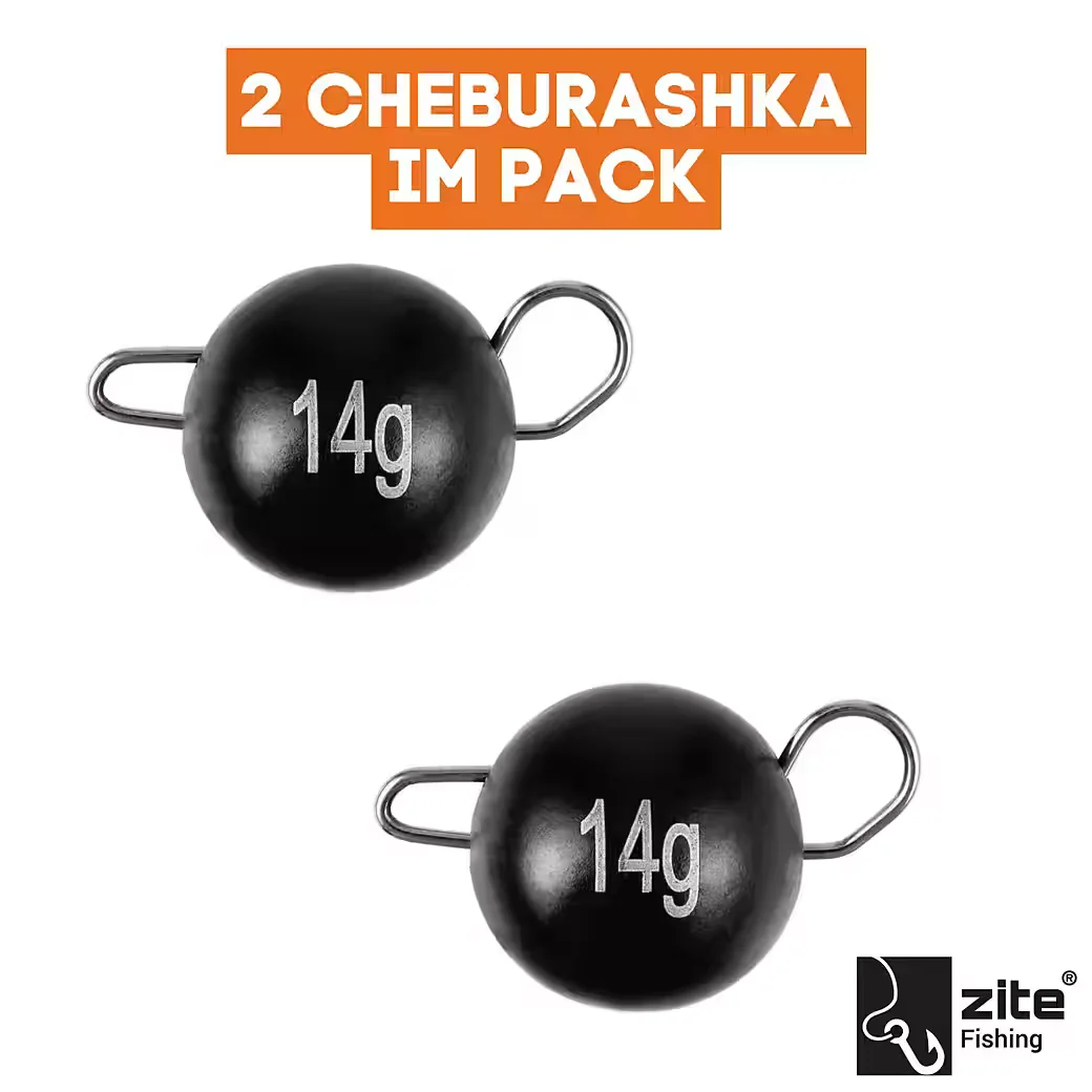 ZITE Tungsten Cheburashka Gewichte 5-16 g Mattschwarz Finesse Angeln