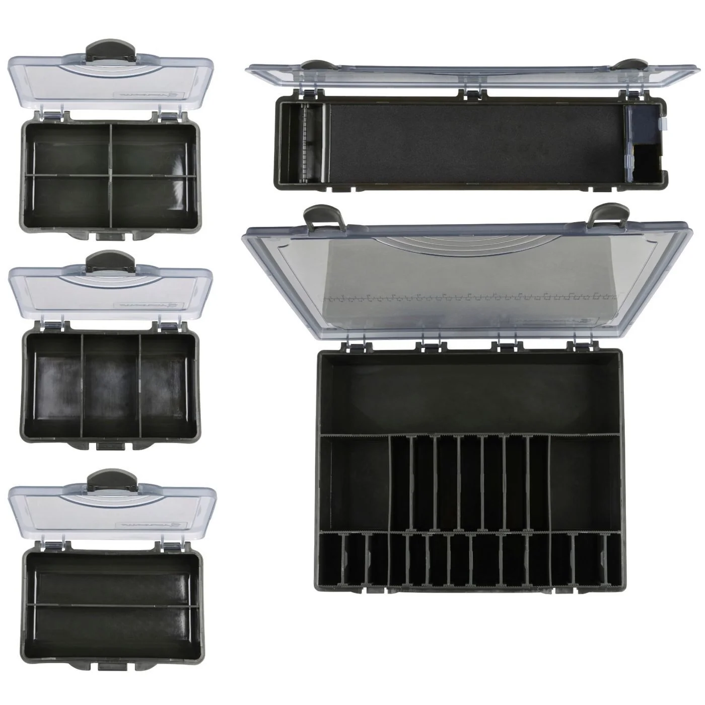 STRATEGY Angelkoffer Tacklebox 37x30x6cm mit 1 Box und 5 Zubehörboxen