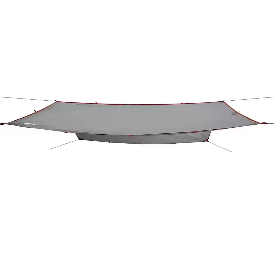FURNICATO Faltzelt Tarp 300x294 cm wasserdicht grau/orange
