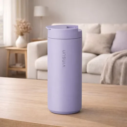 VINSUN Thermobecher 350 ml Edelstahl doppelwandig Kaffeebecher