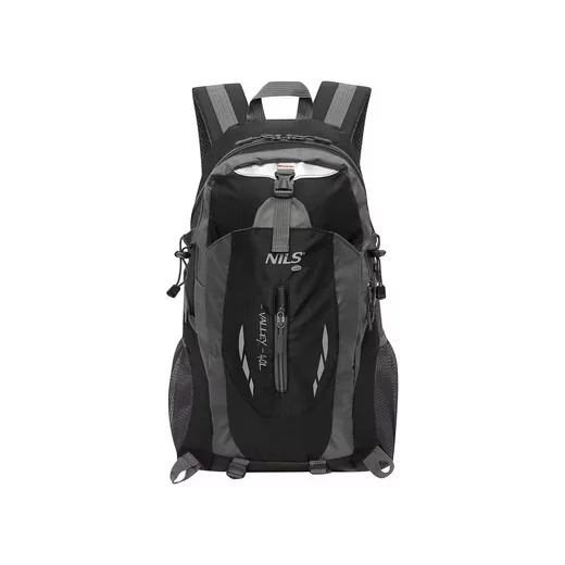 NILS CAMP Valley Trekkingrucksack 40L Schwarz Brustgurt Vent System