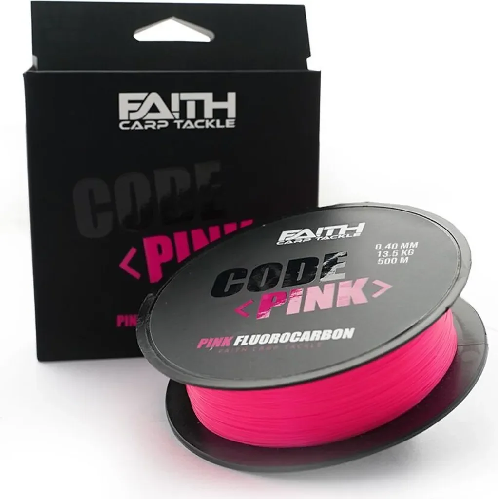 Faith Carp Tackle Code Pink Fluorocarbon Schnur 0,40mm 500m 13,5kg