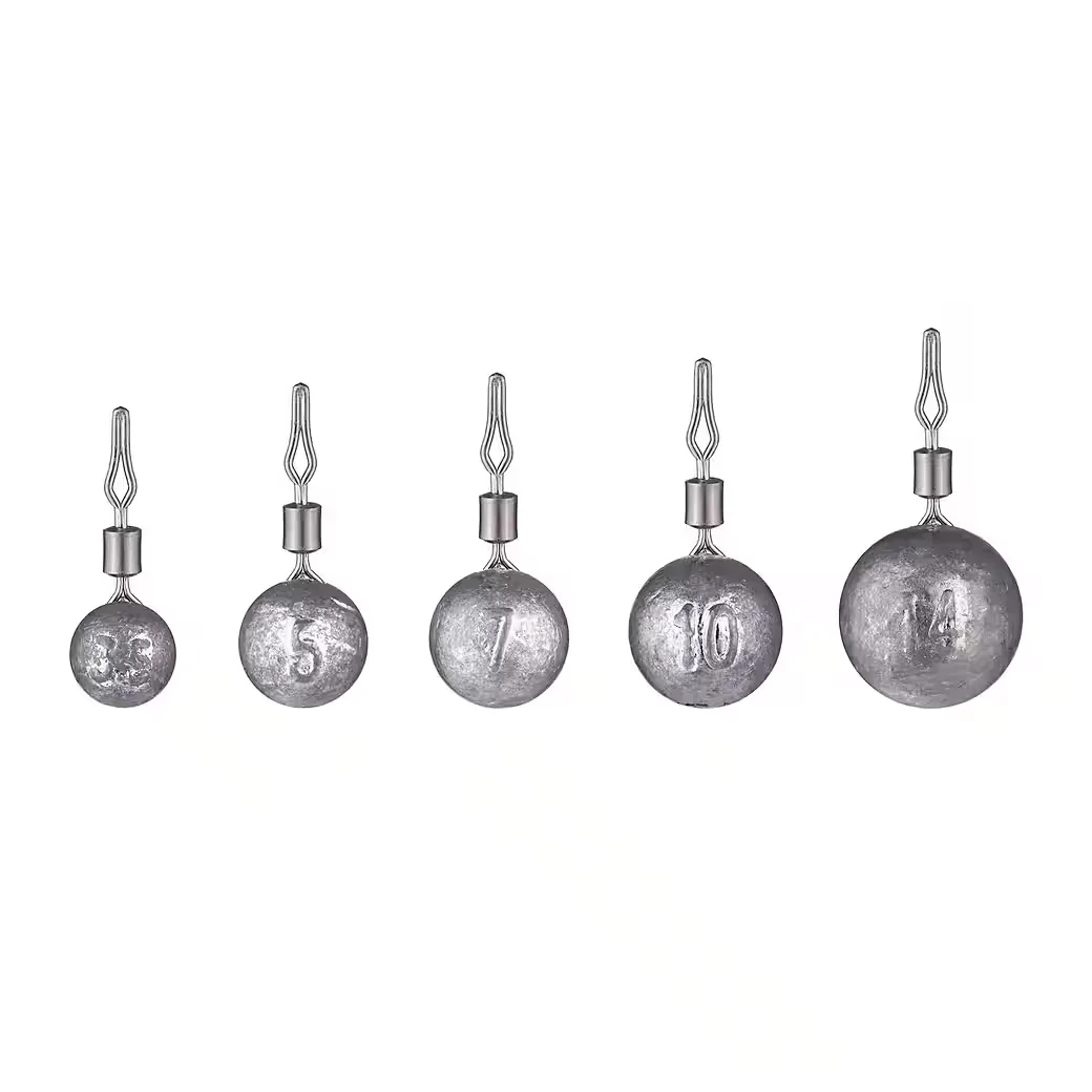 ZITE Drop Shot Kugelblei Set 25 Stück 3,5 bis 14 g Barsch Zander