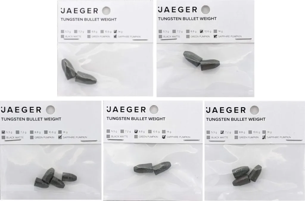 JAEGER Wolfram Bullet Weight Sapphire Pumpkin 5,3 g 4 Stück