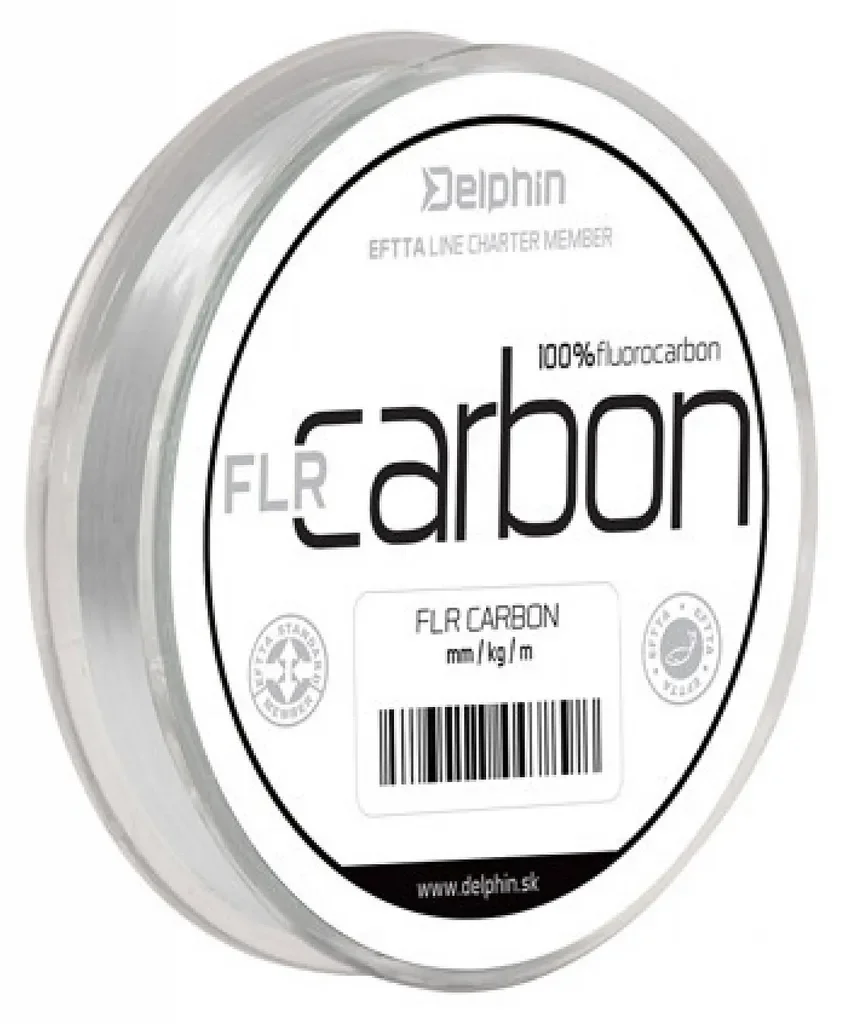 DELPHIN FLR Carbon Fluorocarbon Vorfachschnur 20 m 0,35 mm transparent