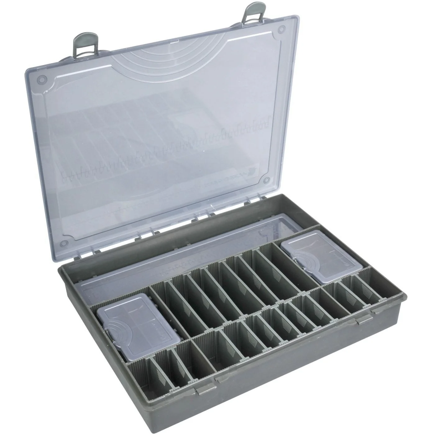 STRATEGY Angelkoffer Tacklebox 37x30x6cm mit 1 Box und 5 Zubehörboxen