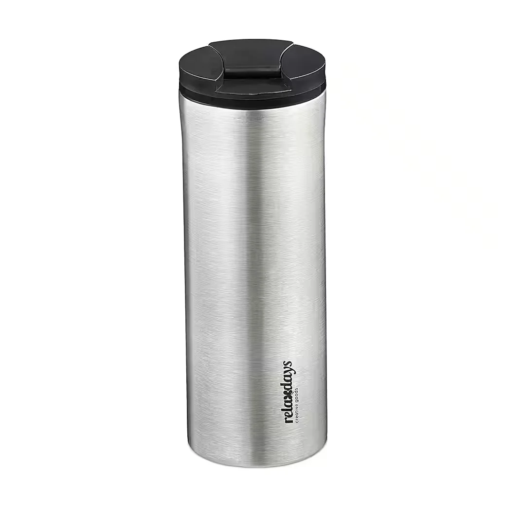 Relaxdays Thermobecher aus Edelstahl 400 ml To Go
