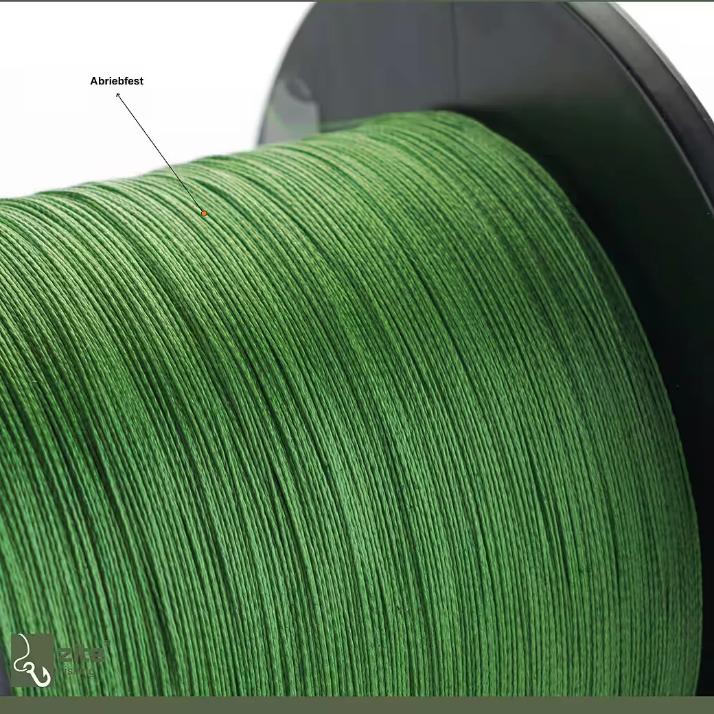 ZITE Angelschnur 4x geflochten 550 m 0,14-0,30 mm 6,8-20,7 kg