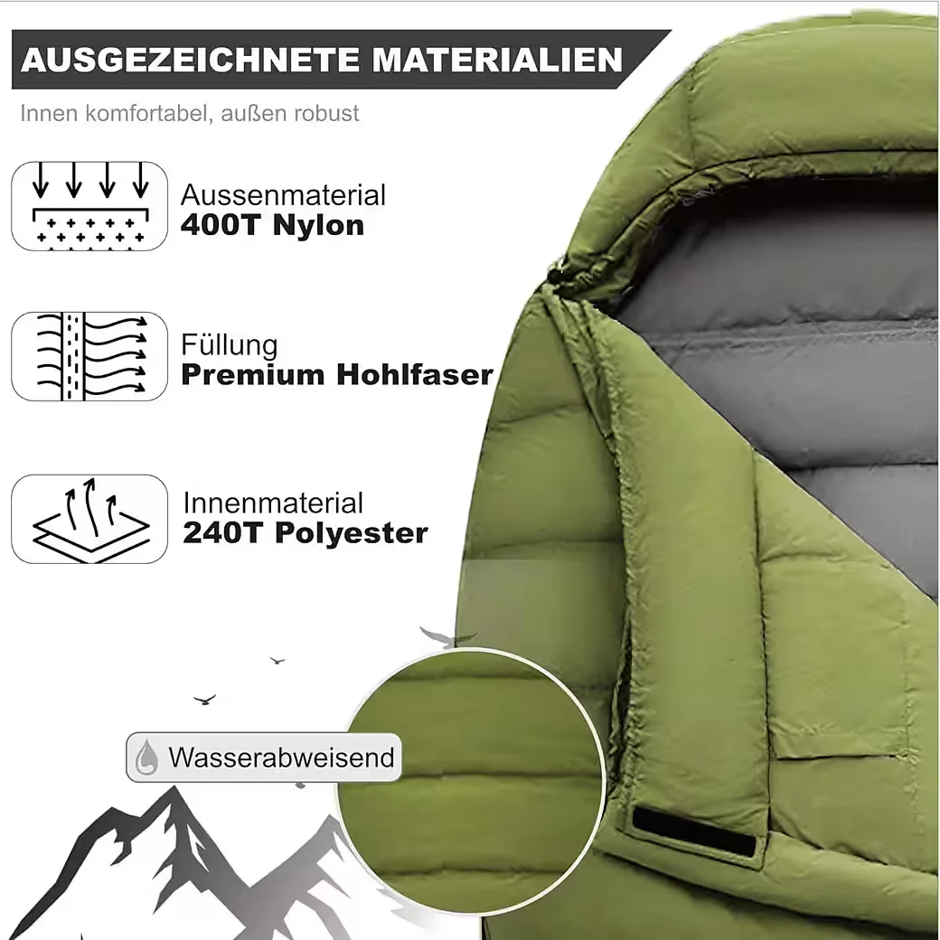 NORSKSKIN Mumienschlafsack Ultralight 220 cm 900 g