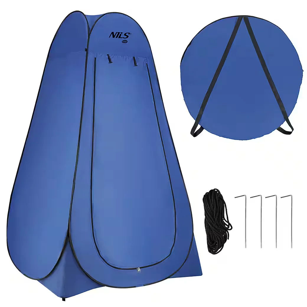 NILS CAMP Pop-up Umkleidezelt Duschzelt Toilettenzelt blau