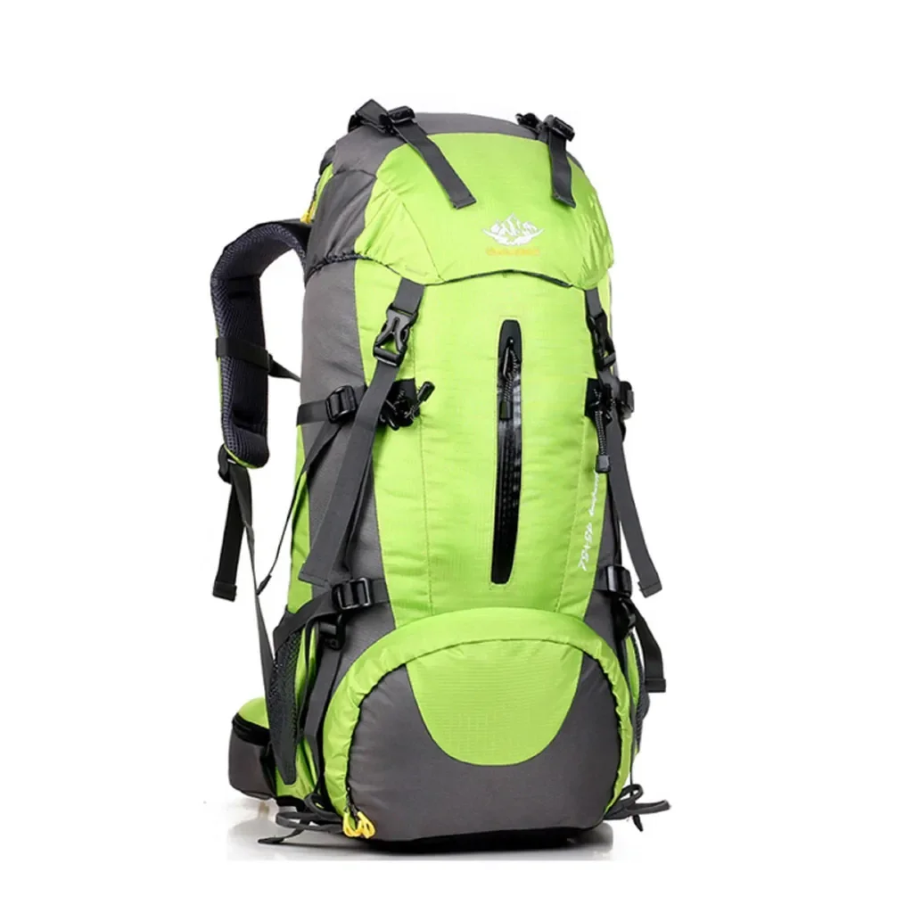 MAITY Wanderrucksack 50L wasserdicht ultraleicht mit Regenhülle grün