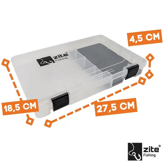 ZITE Angelkoffer EVA Tacklebox Set 3 Stück mit EVA Schaumeinlage