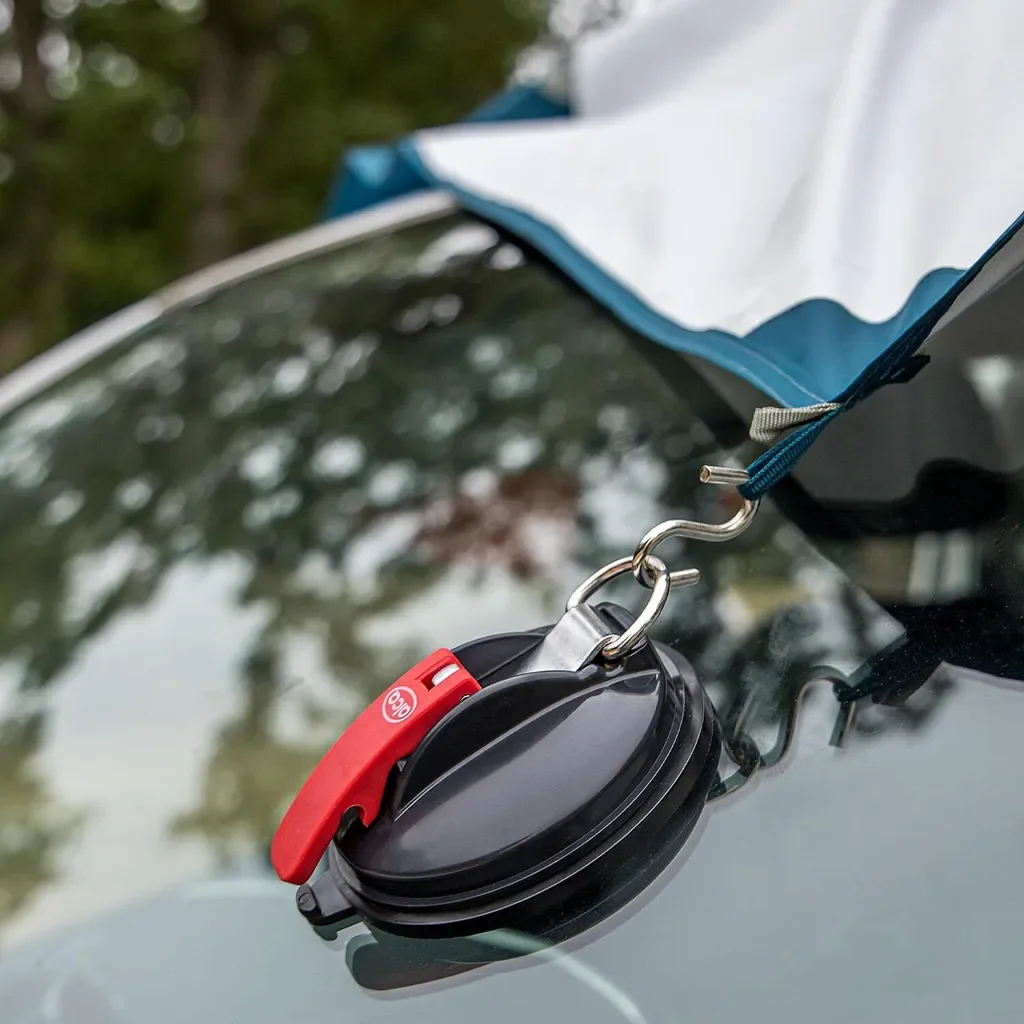 alca Saugnapfbefestigung 10 kg mit Doppel S-Haken für Auto, Zelt