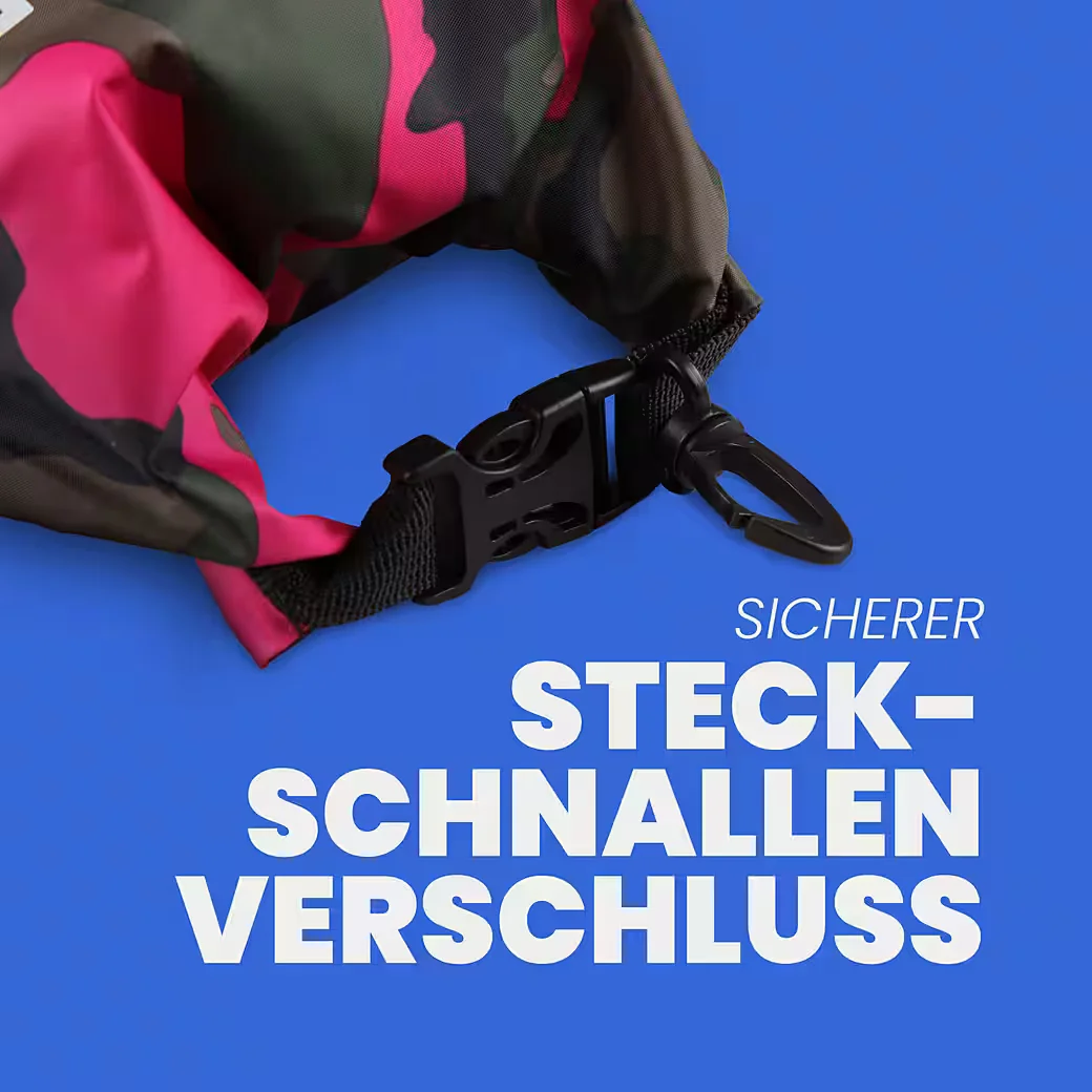 Bestlivings Drybag Schwimmbeutel 28 x 18 cm Camouflage wasserdicht