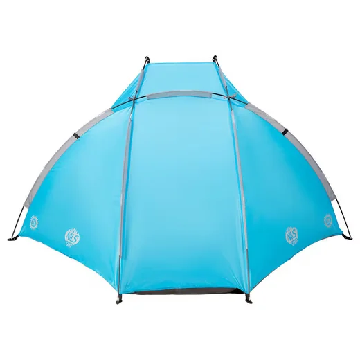 NILS CAMP Strandmuschel Strandzelt Sonnenschutz blau 220x115x115 cm