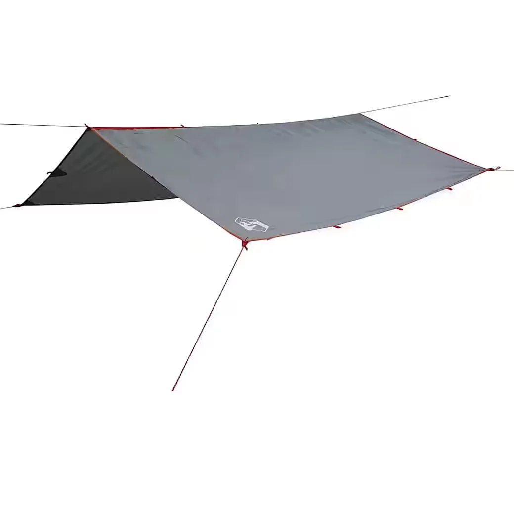 FURNICATO Faltzelt Tarp 300x294 cm wasserdicht grau/orange