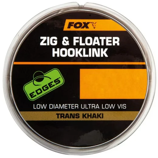 FOX INTERNATIONAL Zig and Floater Hooklink Trans Khaki 100m 0,30mm