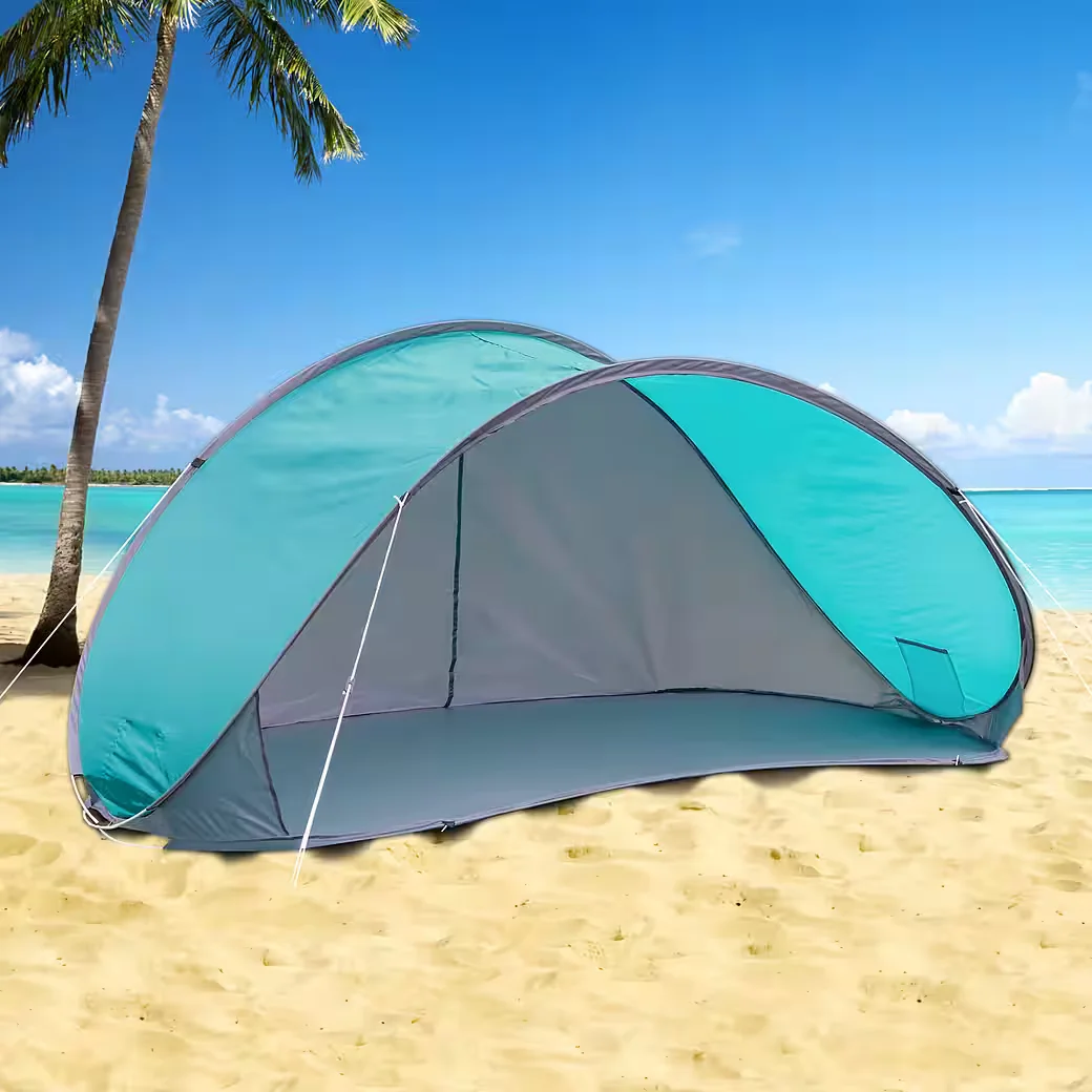 Haushalt International Pop Up Strandmuschel XL UV Schutz 50 Plus