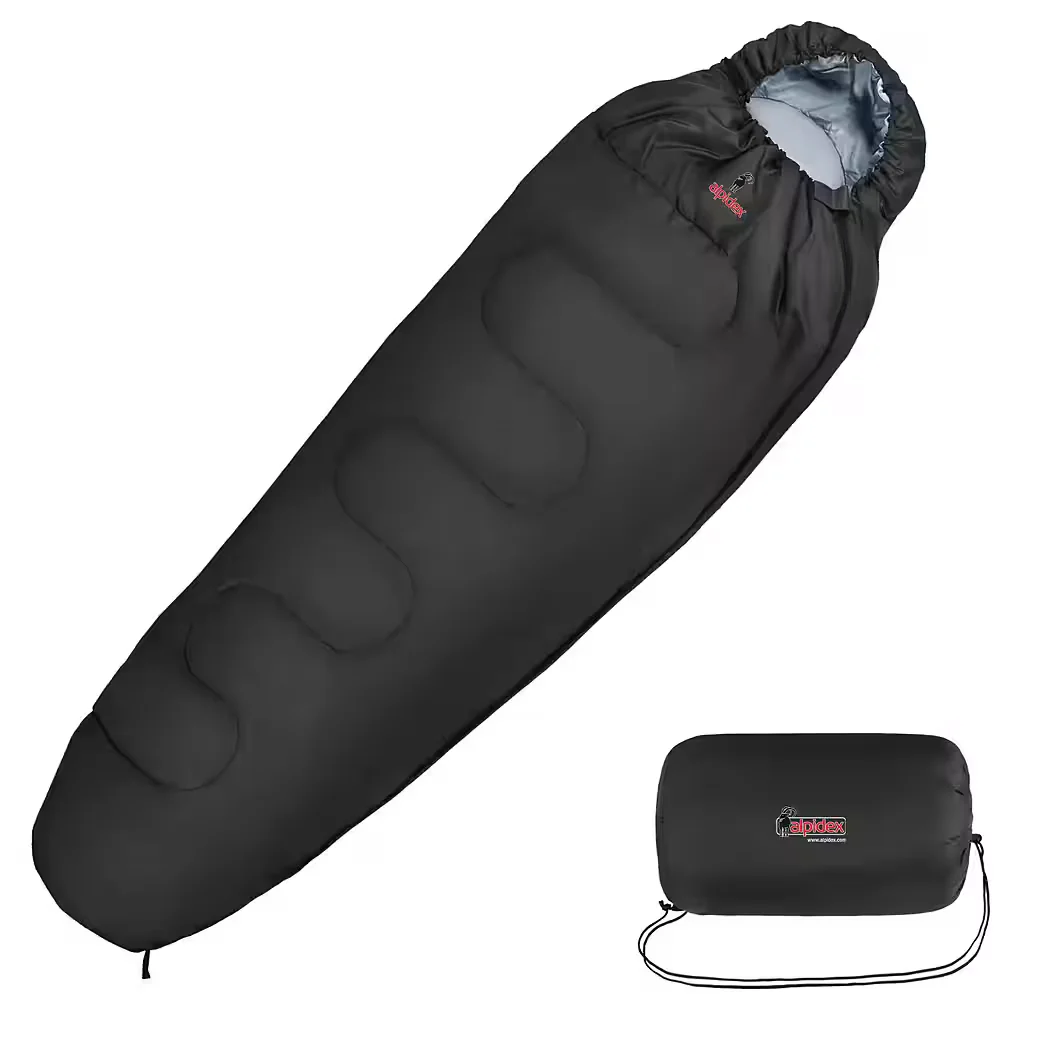 ALPIDEX Mumienschlafsack 225 x 80 cm bis -17 Grad