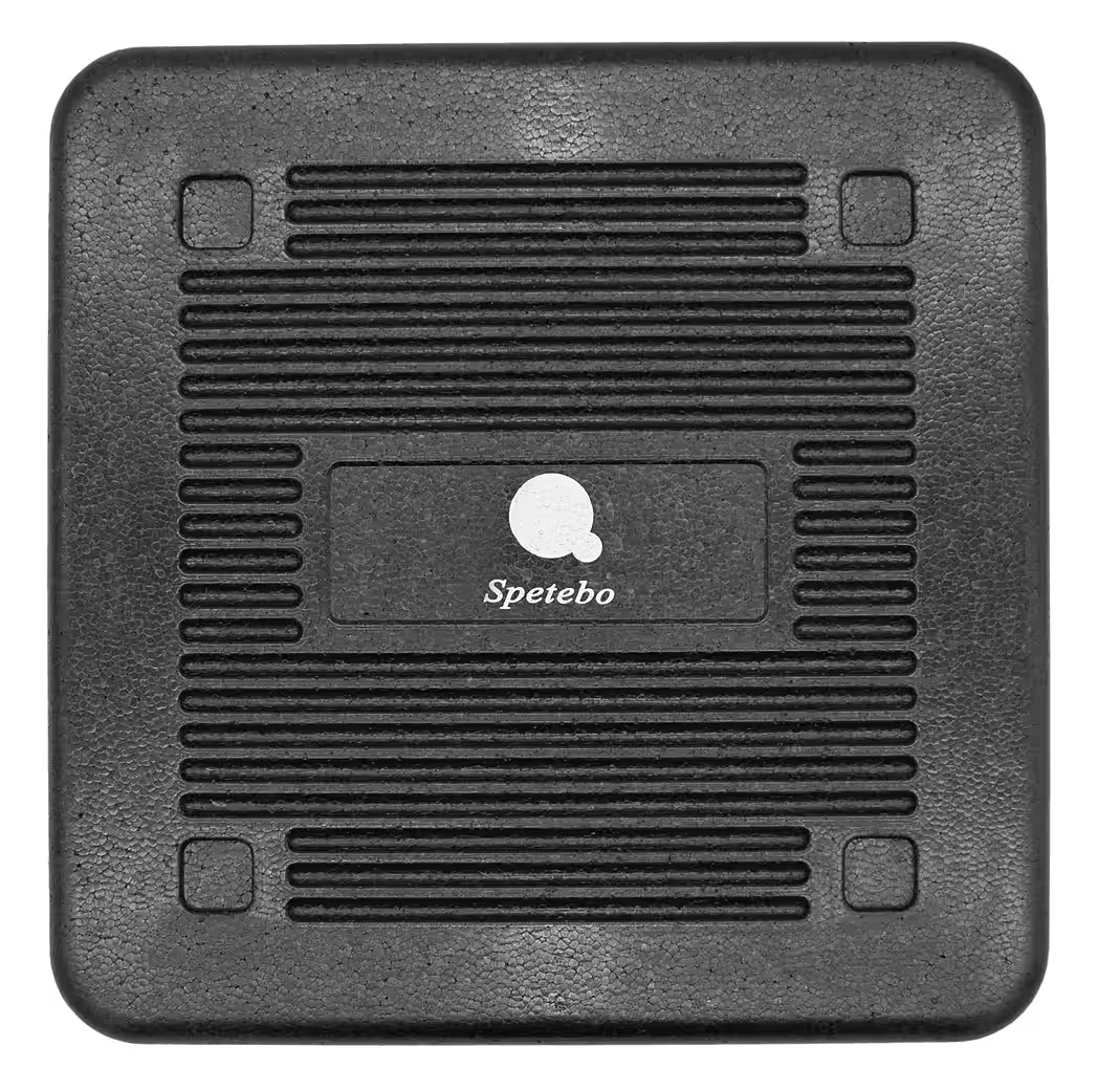 Spetebo Thermobox faltbar schwarz zum Warmhalten und Kühlen