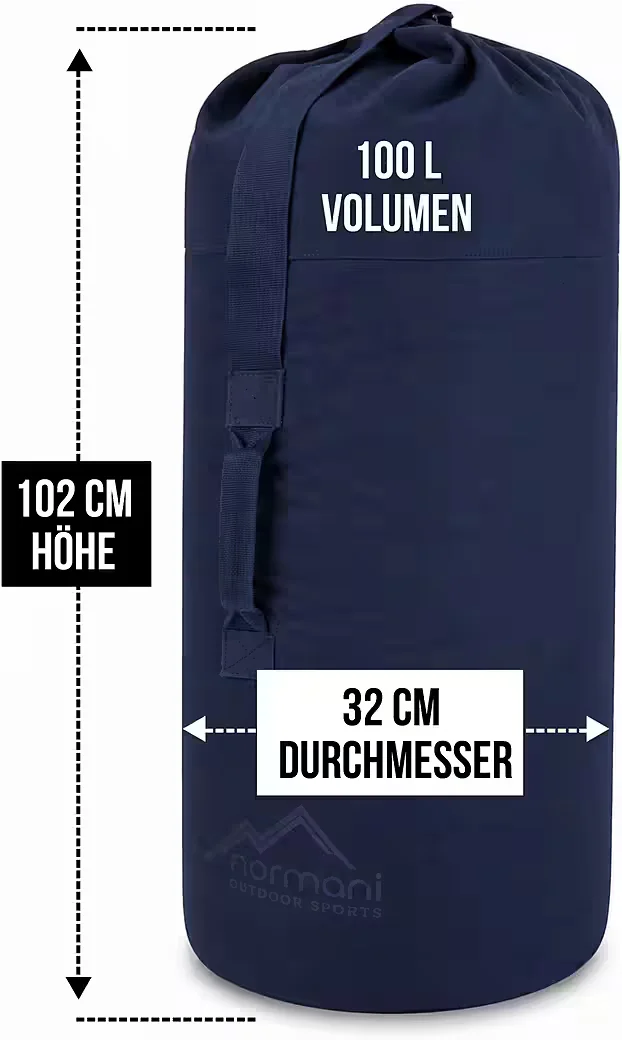 NORMANI US Canvas Seesack 100 L Classic Sea II Packsack