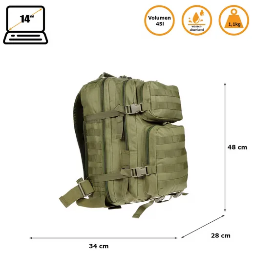 CHRISTIAN WIPPERMANN Rucksack extra groß Herren Damen Trekking