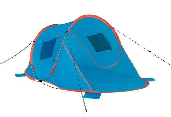 Buri Strandmuschel Pop Up Kuppelzelt mit Sonnen und Windschutz