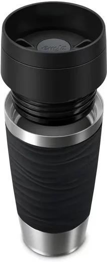 EMSA Thermobecher Travel Mug Classic Wave Isolierbecher auslaufsicher
