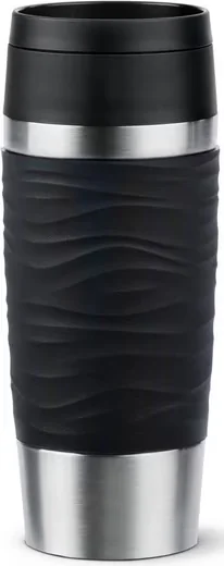 EMSA Thermobecher Travel Mug Classic Wave Isolierbecher auslaufsicher