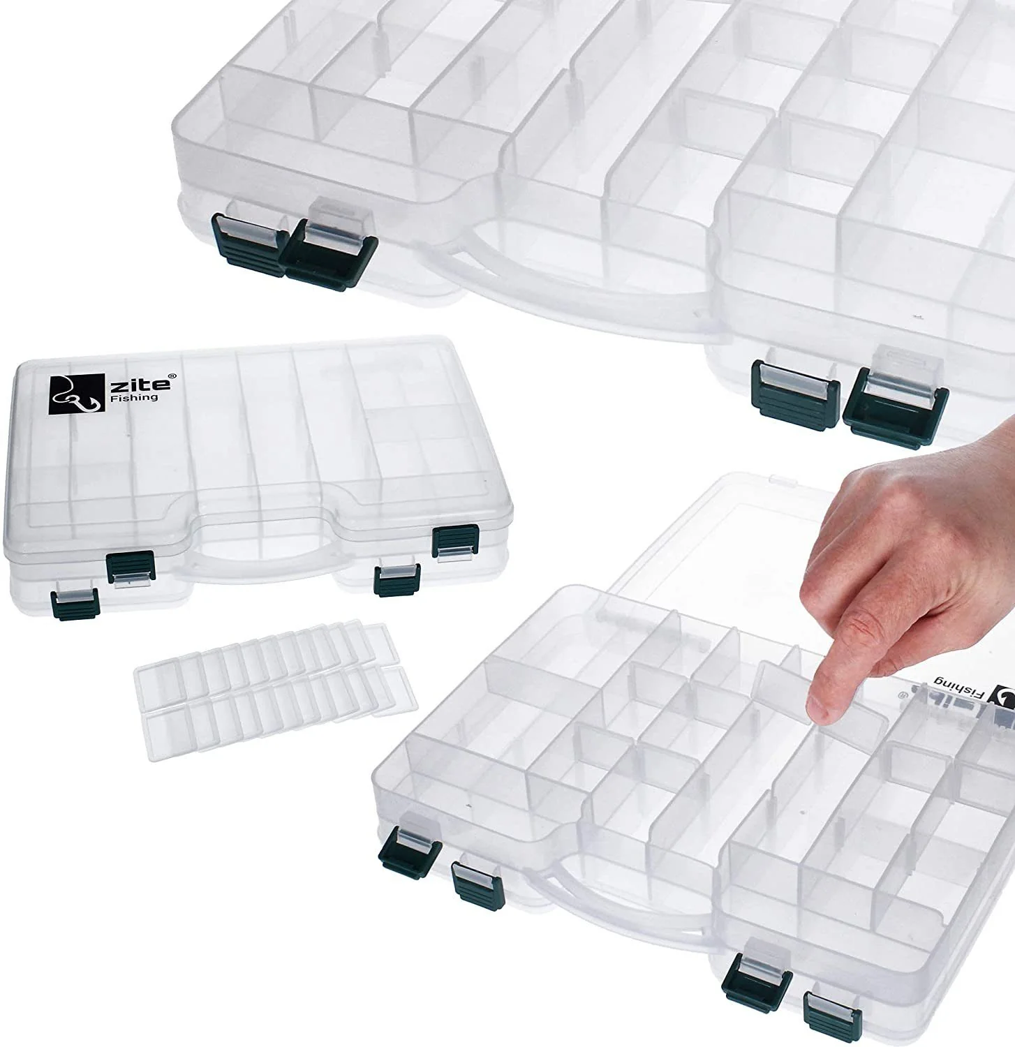 ZITE Angelbox doppelseitig transparent Tacklebox