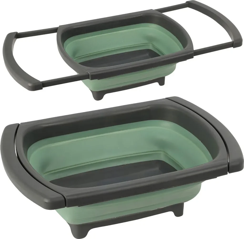 LS-LebenStil Faltbare Silikon-Waschschüssel 8L 36cm Camping