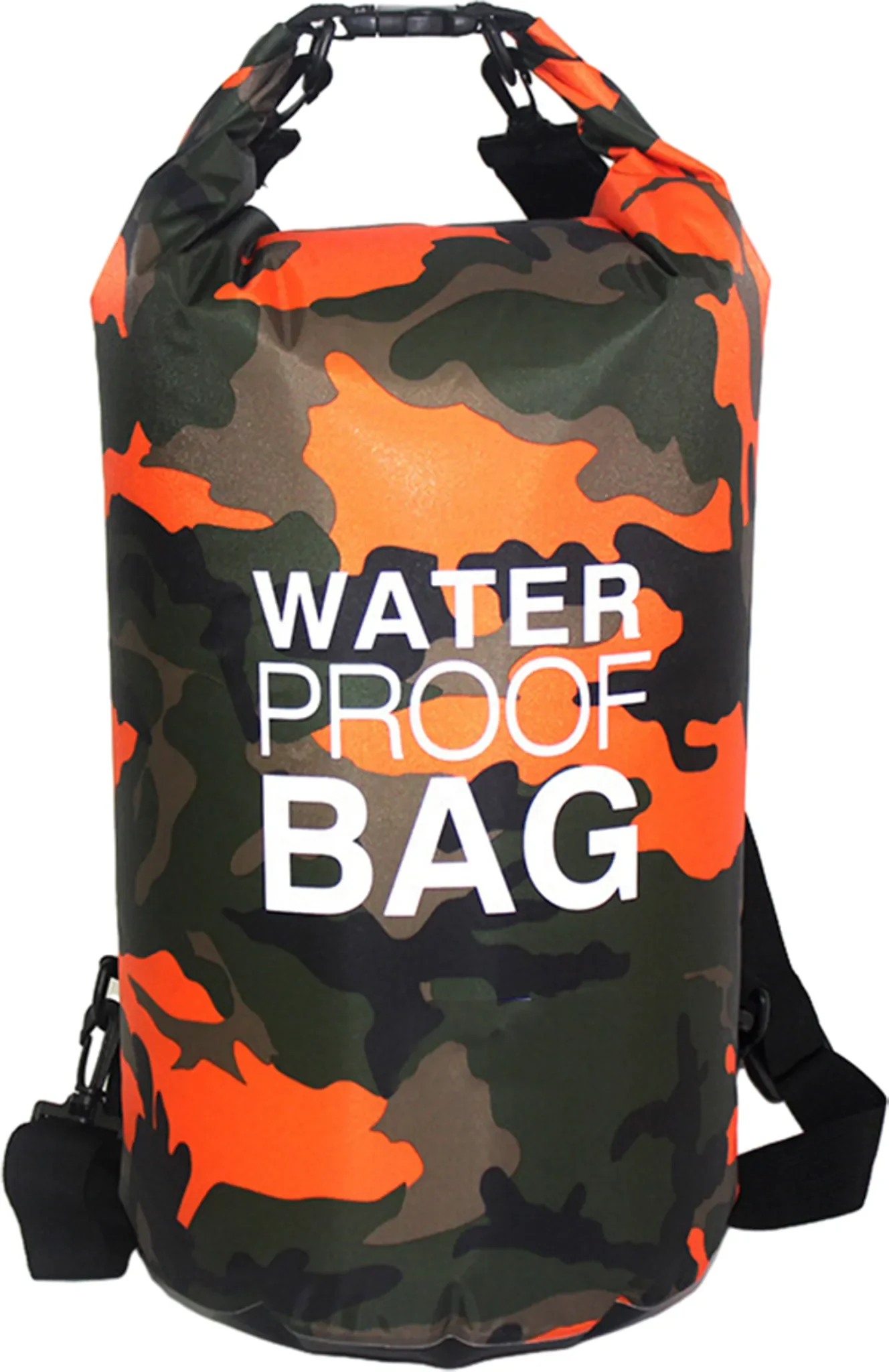 CANDeal Rolltop Drybag Rucksack 30L wasserdicht Camouflage Orange