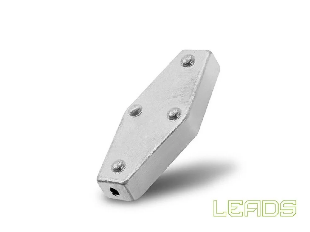 DELPHIN.SK Sargblei Set 20 Stück Angelgewichte 20g 25g 30g 40g