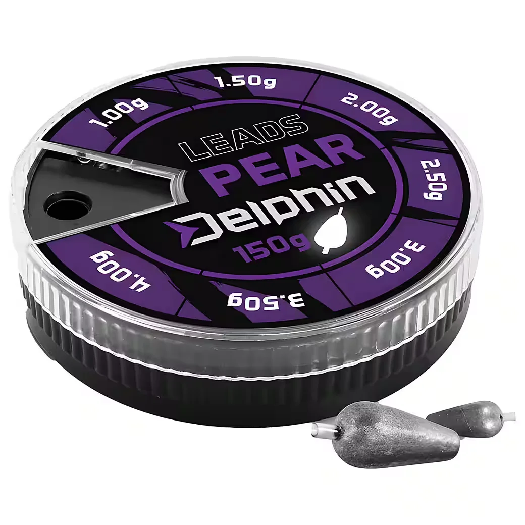 Delphin Birnenblei Tropfenblei mit Schlauch Angelblei Sortiment 150 g