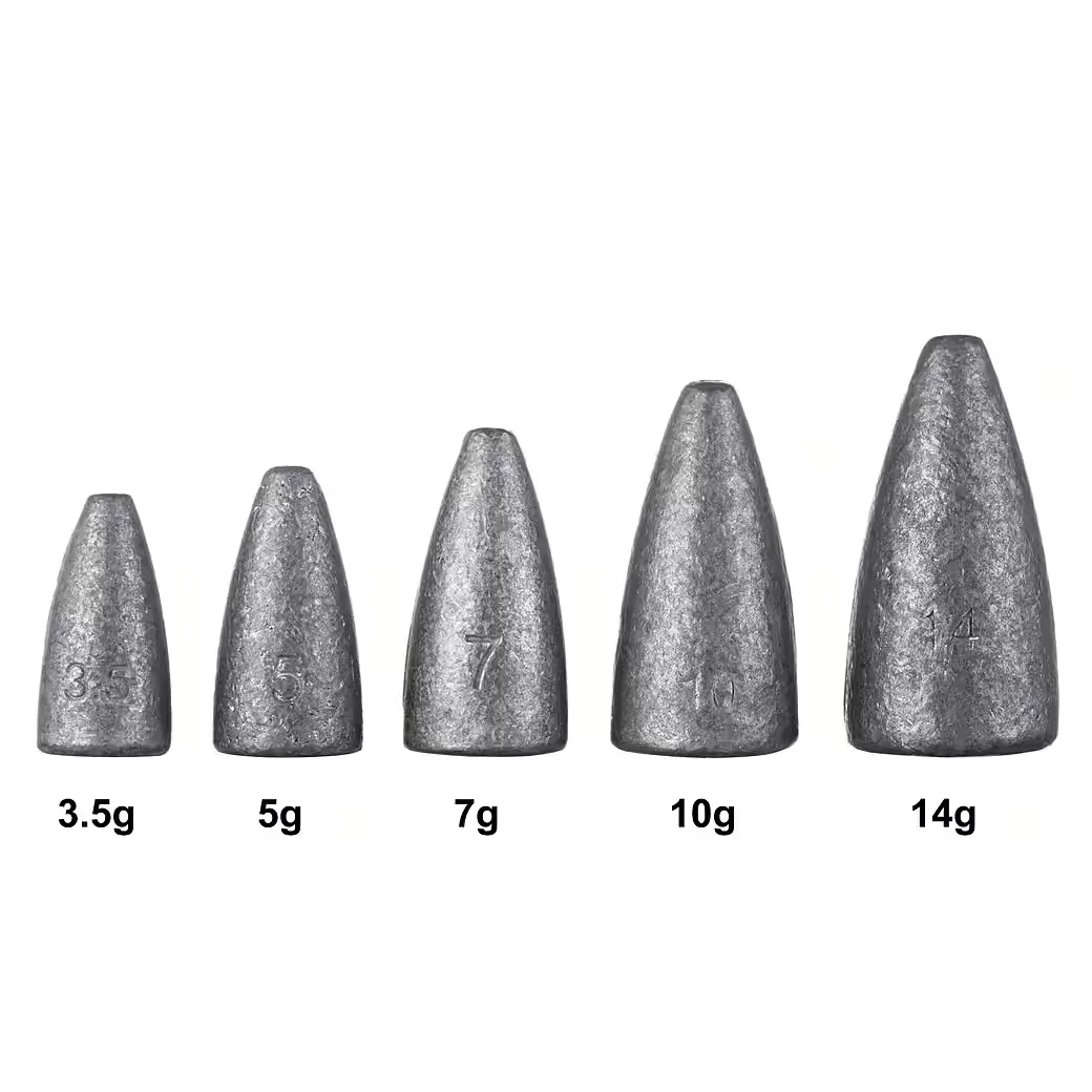 ZITE Bullet Blei Sortiment 3,5-14g Angelgewicht 25 Stück Barsch Zander